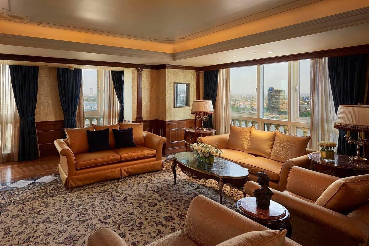포 시즌 카이로 앳 더 퍼스트 레지던스 기자 외부 사진 A suite at the Four Seasons Hotel, Cairo